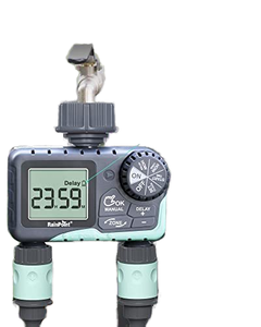 Temporizador de agua para jardín, Retardo de lluvia y <span class=keywords><strong>riego</strong></span> Manual, sistema de controlador de <span class=keywords><strong>riego</strong></span> automático para patio, césped, Material plástico - Product Image 5