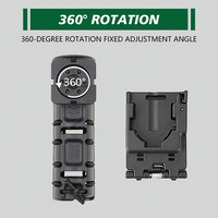 Holster tactique en polymère à rotation 360° réglable à dégagement rapide sans sangle pour agents de sécurité et accessoires de chasse