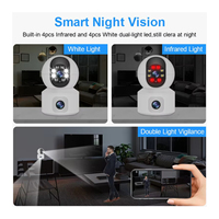 Caméra de sécurité intérieure WiFi 4MP Ip Baby1080 P Détecteur de suivi Moniteur bébé sans fil 3MP Mini caméra réseau WiFi 2MP