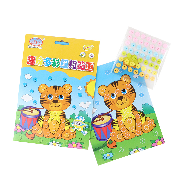 Kids DIY Button Stickers Drawing Toys