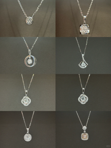 ダイヤモンドネックレス18K 0.304Ctビンテージスタイルラボ成長ギフト用IGI認定 - Product Image 3