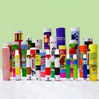 Tubes à chewing-gum vides personnalisés avec logo de marque privée HaoShuoDa, bouchon à vis, impression UV, 12,7-35 mm, fabriqués en Chine