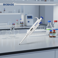 Pipette manuelle portable monocanal réglable BIOBASE 1000-10000μl, pipette de laboratoire fabriquée en Chine