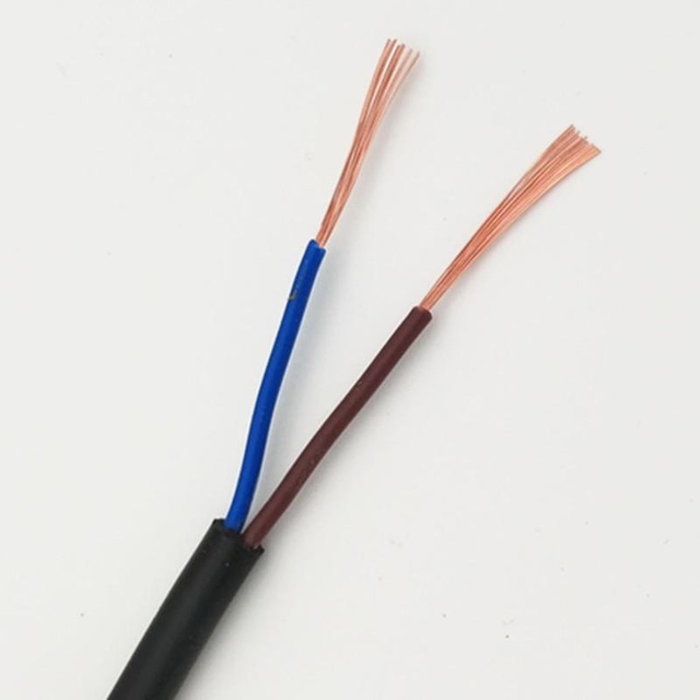 CU Rvv Power Wire Pvc Insulated Pvc Sheath Electric Cables 2 Core 1.5 mm
