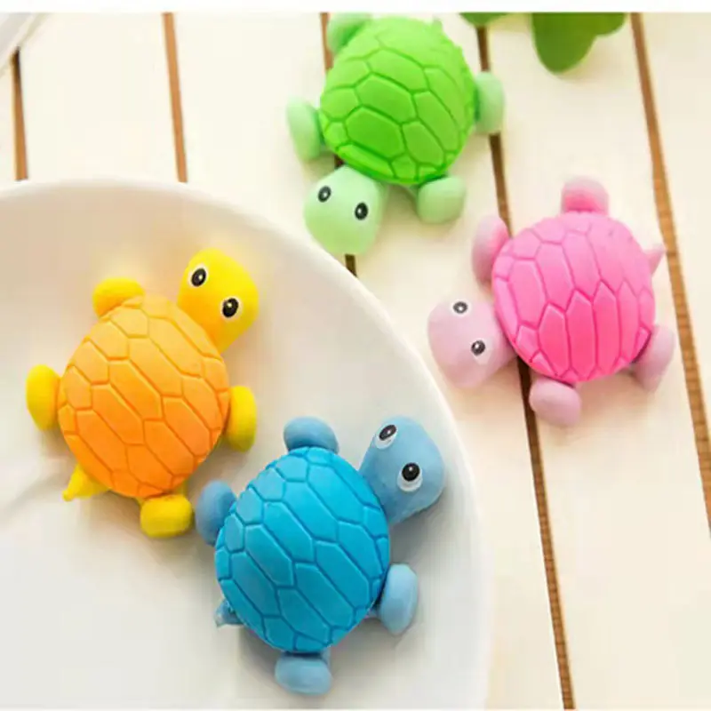 Dessin animé créatif petite tortue gomme Puzzle étudiant papeterie amovible puzzle gomme