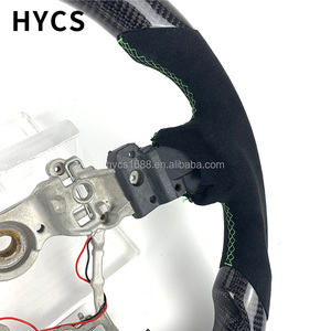 พวงมาลัยแสดงผล LED คาร์บอนไฟเบอร์ Jdm อุปกรณ์เสริมภายในรถแข่งสำหรับ <span class=keywords><strong>Subaru</strong></span> <span class=keywords><strong>EVO</strong></span> <span class=keywords><strong>10</strong></span> WRX STI - Product Image 4