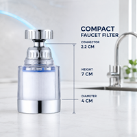 Filtre à eau pour robinet de cuisine à usage domestique de 5 microns avec filtre à sédiments en plastique et boîtier transparent