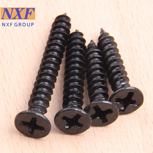 NXF Uns G10650 AISI 1065 Carbon Steel Flat Head <strong>Wood</strong> <strong>Screws</strong> Black Zinc Metric System Class 8.8/10.9/12.9 Length 5-35mm - Product Image 4