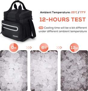 Free sample Leather Branded Golf Can 6 Pack Chic Ice Cream Food Delivery <b>Thermal</b> and Picnic <b>Lunch</b> Insulated Cooler <b>Bag</b> - Product Image 5