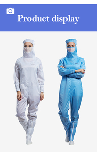 H-1132 đáy quần Coverall chống tĩnh phòng sạch phù hợp với Chống bụi chống tĩnh điện autoclavable cho thiết bị điện tử Pharma chế biến thực phẩm - Product Image 6