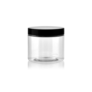 200ml Food Grade Pet Transparent food Jar with Lid 6oz bpa free Plastic chocolate Jar 70mm diameter Pet Cream candy Jar