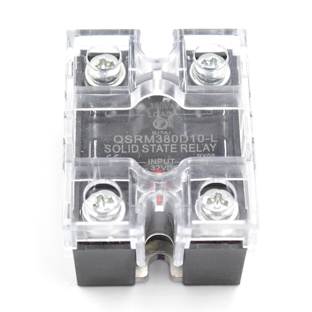 QSRM380D10-L Electronic Component SSR-10A Power Relay Single-phase 4-32VDC Solid State Relay with LED Light