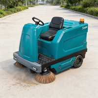 Nouvelle balayeuse industrielle électrique automatique haute pression compacte à conducteur assis GIYO S1600 à large passage