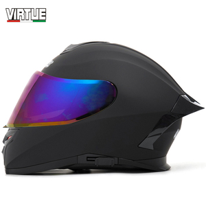 VIRTUE-<span class=keywords><strong>Casco</strong></span> de motocicleta de cara completa con <span class=keywords><strong>Bluetooth</strong></span>, doble visera, a la moda, certificación ECE, fabricación china - Product Image 6