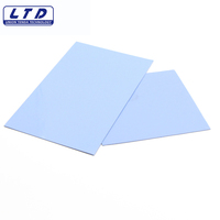 Pads thermiques en silicone conducteurs de chaleur 2 W/m-K, épaisseur 0,5 mm, autocollants, pour dissipation thermique GPU CPU, feuille isolante
