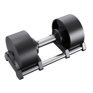 Mancuernas Ajustables Tezewa para Hombre, Completamente de Acero, Electrochapadas, para Ejercicio en Casa, Culturismo, 15 Niveles de Peso Ajustable, Venta al por Mayor - Product Image 1