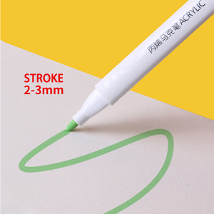 Set di Pennarelli Artistici Giorgione 12 Colori ad Asciugatura Rapida, Penne Acriliche Lavabili <span class=keywords><strong>per</strong></span> Bambini e Pittura Fai-da-Te - Product Image 6