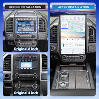 Radio Estéreo para Auto Android para Ford Expedition 2015-2022, Reproductor Multimedia Android Auto Carplay, Pantalla Vertical, Navegación GPS