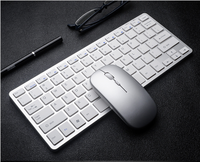 Clavier et souris sans fil mini USB 2,4 G - Ultra fin, 1200 DPI, design ergonomique pour ordinateur portable/téléphone et bureau à domicile, en stock