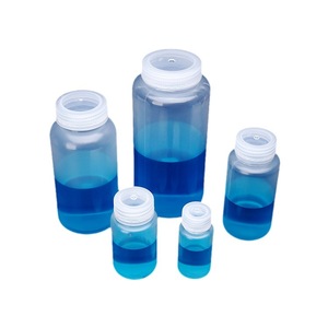 O'Kayme Plastic Wide Mouth Bottle <b>Pp</b> Cylindrical Transparent Reagent Bottle Laboratory Use - Product Image 4