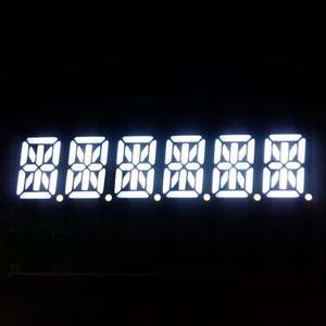 Alfanumerieke hoogwaardige 0,4 inch 6-cijferige 14-segment LED-display Houkem-60401-BW gemeenschappelijke kathode - Product Image 6