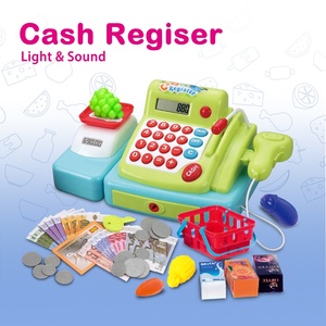 Caisse enregistreuse jouet semblant jouer Shopping jouet ensemble pour enfants avec calculatrice échelles Microphone jouer de l'argent épicerie jeu de rôle - Product Image 2