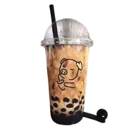 Bouteille de thé au lait gonflable publicitaire personnalisée pour l'extérieur, modèle de tasse de thé au lait gonflable pour événements et expositions