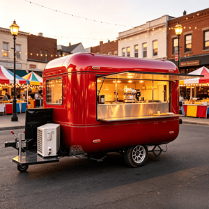 Food Truck Manufacturing For Food Shop Mobile Business Truck Mobile Food Shop Food Trailer With Full <b>Kitchen</b> - Product Image 4