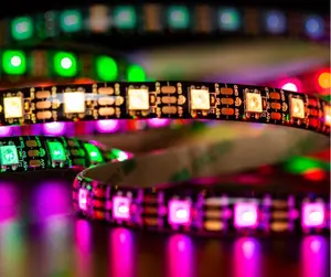  Giấc Mơ Màu sk6812 LED 32 Dải WS2812 IC 5050 RGBW LED Strip RGB 5V 12V Luces Led thay đổi màu sắc strisce LED đồng 80 ws2812b