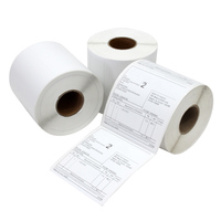 Autocollant personnalisable 4 ''* 6'' rouleaux de fente thermique directe impression privée étiquette d'adresse d'expédition