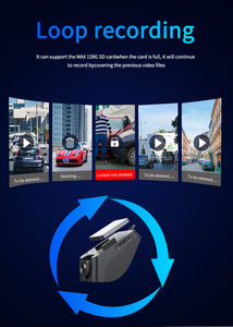 Caméra embarquée 4G LTE à double objectif sans <span class=keywords><strong>écran</strong></span>, avec télécommande, mode stationnement 24h/24, Cloud CMSV6 - Product Image 6