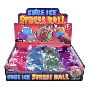 Jouets sensoriels à presser transparents, jouets anti-stress moelleux, cubes de glace colorés amusants pour enfants - Product Image 6