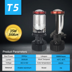 SFIDA Faros LED H4 Mejorados de 35W, 3500LM Súper Brillantes, Proyector de Lente Mini 1:1, Patrón de Haz Perfecto, Blanco Cálido 6000K, Universal - Product Image 6