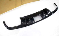 Arrière en Fiber De carbone Diffuseur de Lèvre de Spoiler Avec Grill pour Benz Classe C W204 C63 AMG 2008 2009 2010 2011 V Style FRP Voiture Pare-chocs