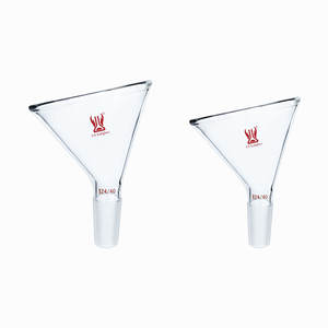 Corong Kaca Borosilikat Sudut 60 Derajat, Mulut Lebar, Batang Pendek, untuk Laboratorium, Buatan CS Labglass - Product Image 2