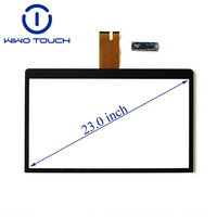 Écran tactile capacitif multi-touch de 23 pouces de qualité industrielle, interface USB, durabilité IK10 pour l'industrie