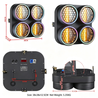 Projecteur matriciel LED RGBW 4 yeux Yinuo de haute qualité avec bande LED et contrôle DMX512 pour éclairage de scène, mariages et événements