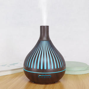 Diffuseur d'arômes à grain de bois 400 ml, humidificateur ultrasonique avec lumière LED pour la maison, le bureau, cadeau - Product Image 3