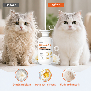 Shampoo pour chat aux acides aminés Zourunan, doux et délicat, essence pour animaux de compagnie à peau sensible, parfum longue durée, toilettage, vente en gros, approvisionnement en vrac - Product Image 3