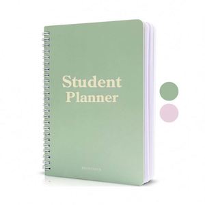 Custom 2024-2025 <b>A5</b> Leather Spiral Student <b>Planner</b> for Middle/High School Students 100 Sheets Weekly/Monthly Spreads Academic - Product Image 1