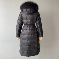Blouson Bomber Décontracté Personnalisé pour Femme avec Grand Col en Fourrure de Renard Luxueux, Chaud, Respirant et Amovible pour l'Hiver