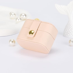 Boîte de rangement pour bijoux en cuir PU avec logo personnalisé, petite boîte à bijoux portable pour les voyages - Product Image 2