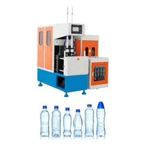 High quality semi automatic manual small 2 cavity 200ml 300ml 500ml 2L plastic water bottle price pet bottles making machine