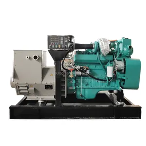 120hp diesel boat engine generator set 120 hp with USA 6BT Cummins marine generator