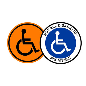 Pegatinas para discapacitados Silla de ruedas accesible para discapacitados para uso en interiores y exteriores Coche <span class=keywords><strong>Van</strong></span> Camión Camper - Product Image 1