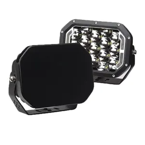 Luz Led antiniebla de 7 "y 7", luces LED auxiliares de conducción ámbar de 170W