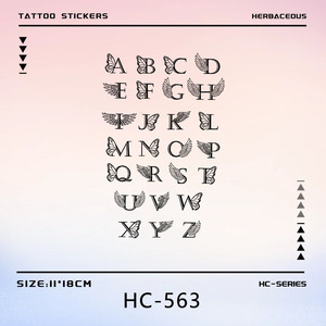 Pegatina de Tatuaje Herbal con Iniciales XM&XP, Impresa por Transferencia de Agua, Impermeable, Forma Geométrica, Lujosa, <span class=keywords><strong>para</strong></span> Hombres y Mujeres, de Larga Duración - Product Image 3