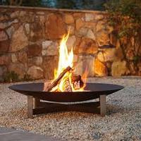 Debout libre En Acier Corten Brasero Foyer En Métal, En Acier Corten Fire Burner Pot Bol D'eau