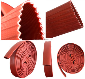 Rubber Duraline Fire Hose High Pressure Water Pipes Red Color Hose with <strong>Bauer</strong> Coupling for Irrigation &amp; Fire Fighting - Product Image 4