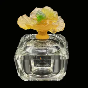 2023 Latest European Style Luxury Crystal Glass Candy Jar Wedding Favor Ornament For Hotel Home Villa Decoration